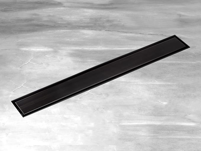 HEATGENE Linear Shower Drain 24-Inch, Stainless Steel Rectangle Shower Floor - Image 9