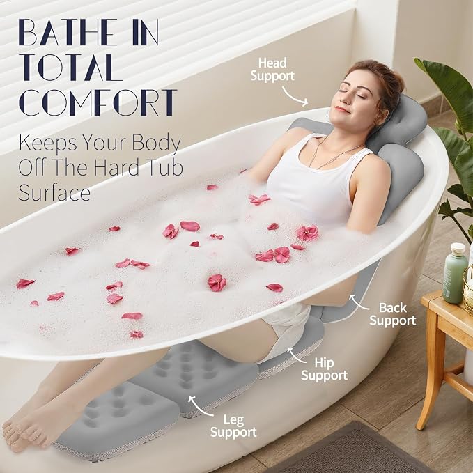 Full Body Bath Pillow for Bathtub, Thick Bathtub Cushion - Image 3