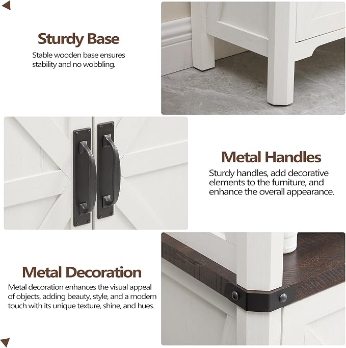 70.87 Tall Bathroom Storage Cabinet, Farmhouse Storage Cabinet - Image 6