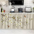 SK Studio Short Curtains for Kitchen, Cabinet Shelf Dust-Proof Blackout Tier by SK+Studio