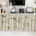 SK Studio Short Curtains for Kitchen, Cabinet Shelf Dust-Proof Blackout Tier by SK+Studio