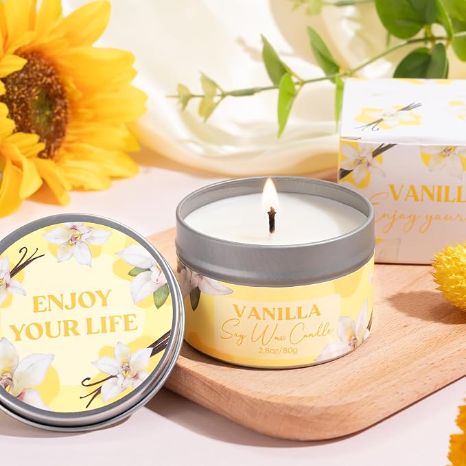 Birthday Gifts for Women, Relaxing Spa Gift Baskets for Women, Warm Vanilla - Image 4