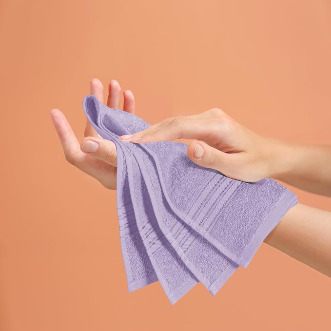 BOUTIQUO Ultra Soft Cotton 6 -Piece Hand Towel Set 16x24 Inch, Spa & General - Image 5