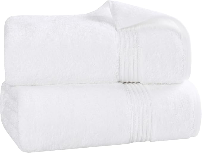 Superior Egyptian Cotton 2-Piece Bath Sheet Towel Set, Oversized Body Towels by SUPERIOR