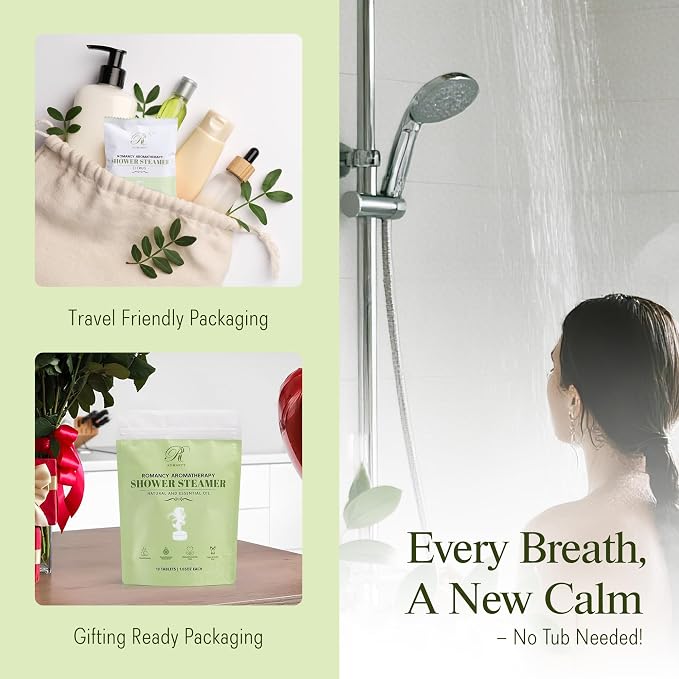 Shower Steamers Aromatherapy Gift Set – 10 Pack Eucalyptus, Mint & Citrus - Image 2