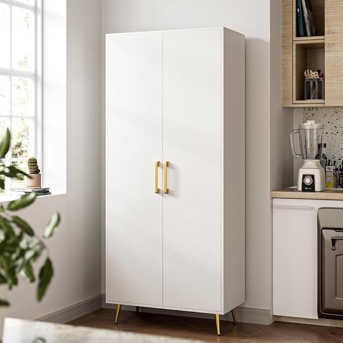 Storage Cabinet Set of 2, 69” Tall Storage Cabinet - Image 9