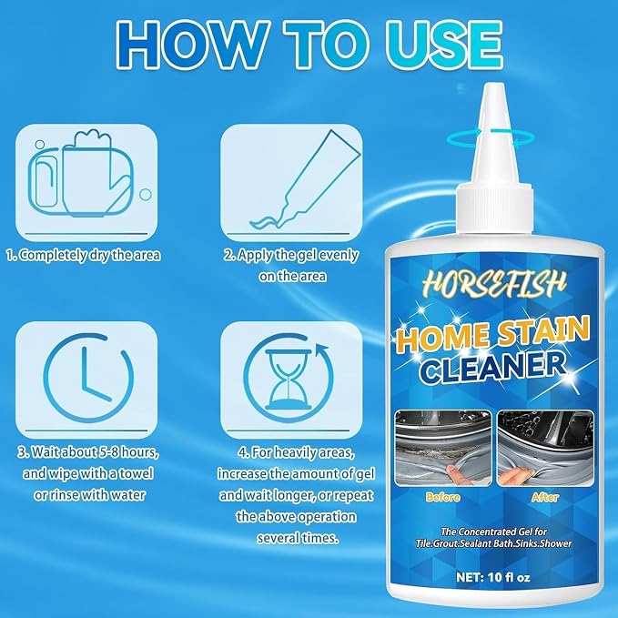 Washing Machine Cleaner, 10 Fl Oz Household Home Remover Gel - Image 4