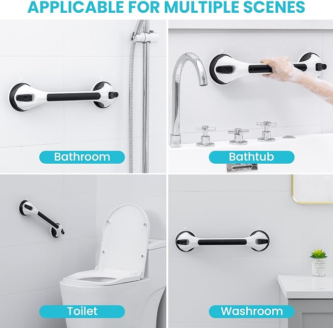 TAILI Shower Grab Bar 2 Pack Suction Grab Bars - Image 7
