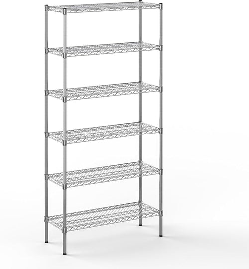 14" Deep x 36" Wide x 74" Height Wire Shelving Kit | 6-Tier | NSF Commercial by Regal+Altair