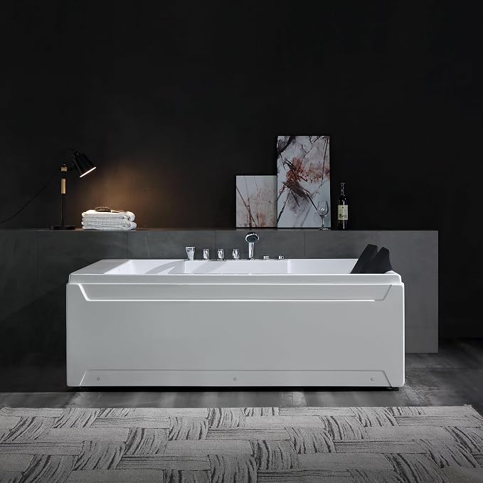 Empava 1125W Whirlpool Tub, Hydro Massage & Chromatherapy, ETL Certified - Image 11