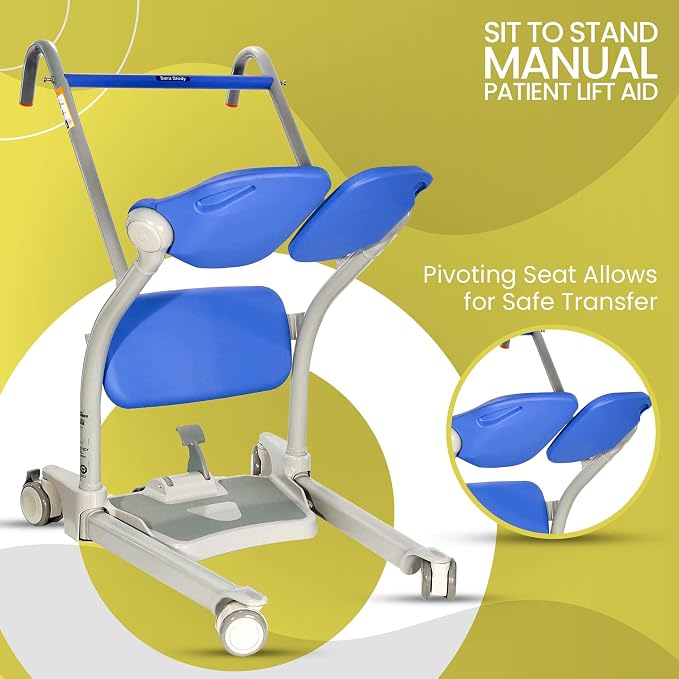 ArjoHuntleigh Sara Stedy Sit to Stand Manual Patient Lift Aid | Fully Assembled - Image 3
