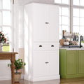 4 EVER WINNER 72" Tall Pantry Cabinet, Farmhouse Storage Cabinet by 4EVERWINNER