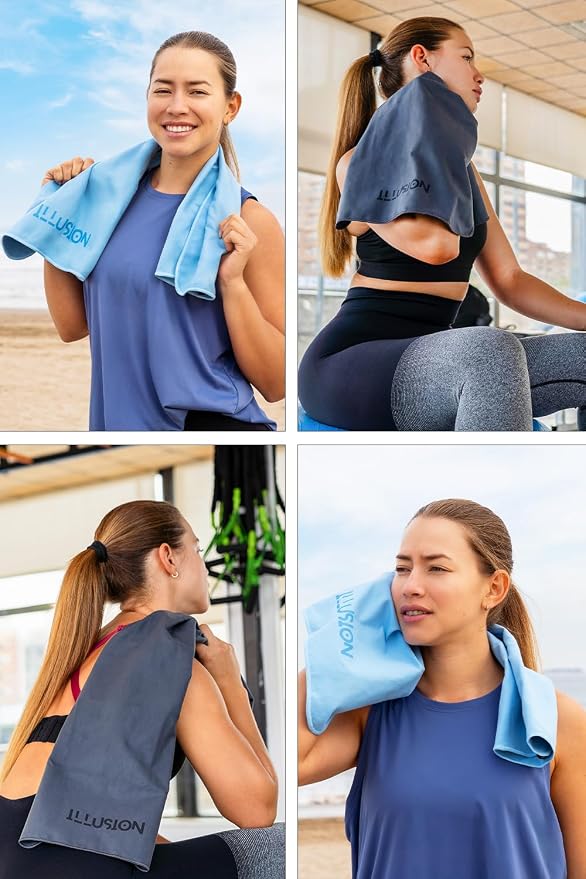 illusion Small Microfiber Gym Towels - Image 7