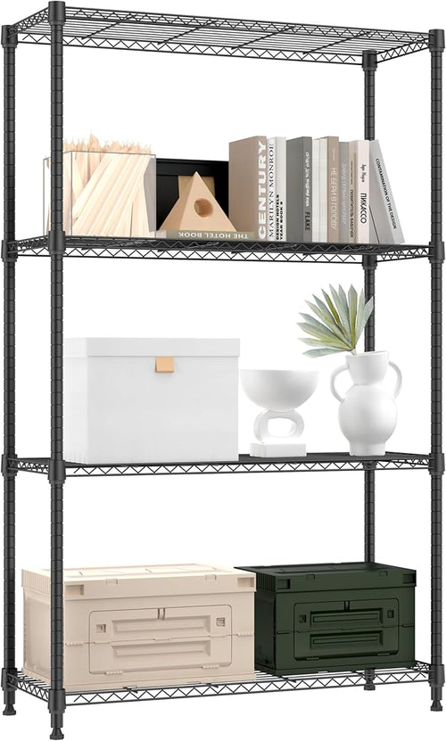 1000 lbs 4 Tier Shelf Metal Storage Shelves Shelving Wire Rack Heavy Duty by MEIGAOPLASTICANDMETALHKCOLIMITED