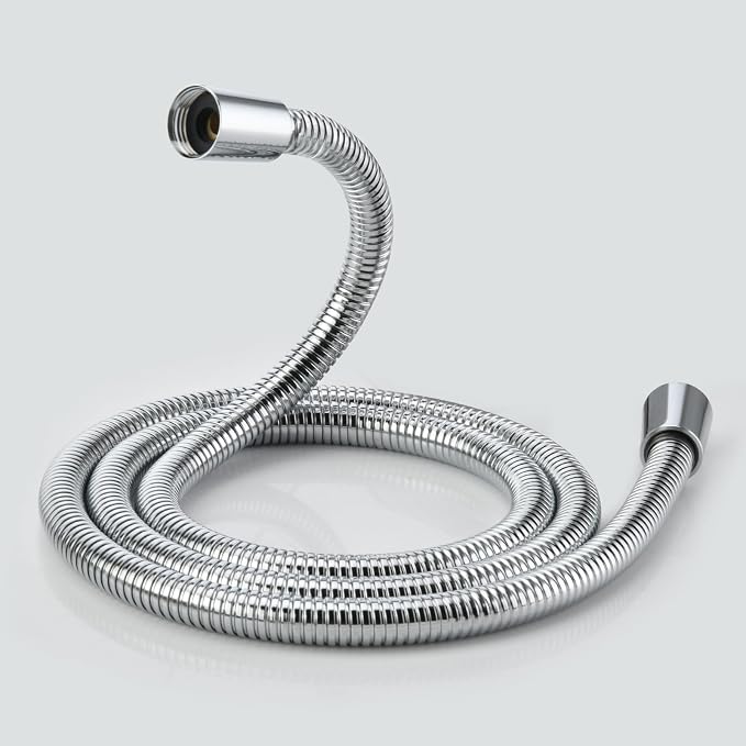 71-Inch Silver Metal Shower Hose by INAVAMZ