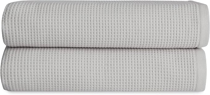 Cozy Earth Waffle Bath Towels by CozyEarth