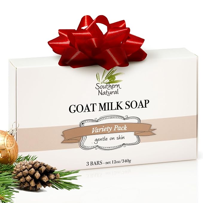 Southern Natural Goat Milk Soap Bar Lavender, Lemongrass, Spa Fusion by SouthernNatural