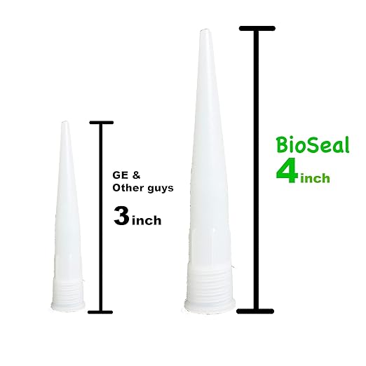 Clear BioSeal 100% Silicone Sealant Caulk Kitchen and Bath Grade, Waterproof - Image 3