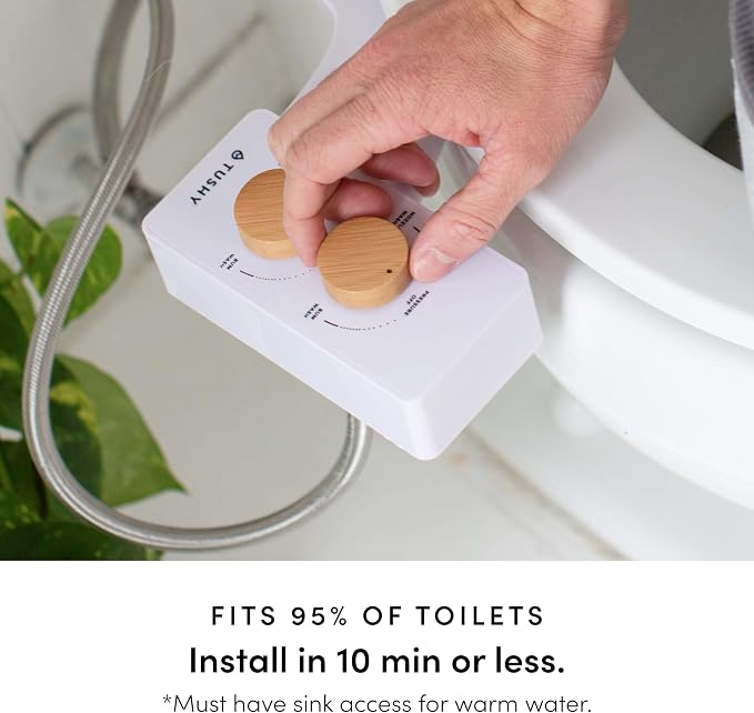 TUSHY 3.0 Spa Cool to Warm Water Bidet Attachment. Easy Universal Toilet Seat - Image 7