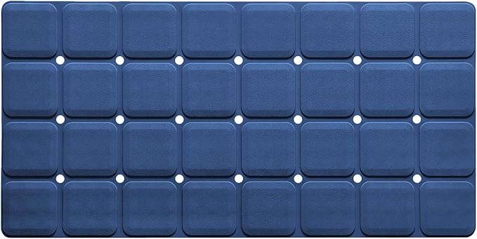 Silicone Bath Mat with Suction Cups – Non-Slip Foldable Bathtub & Shower Mat by Webos