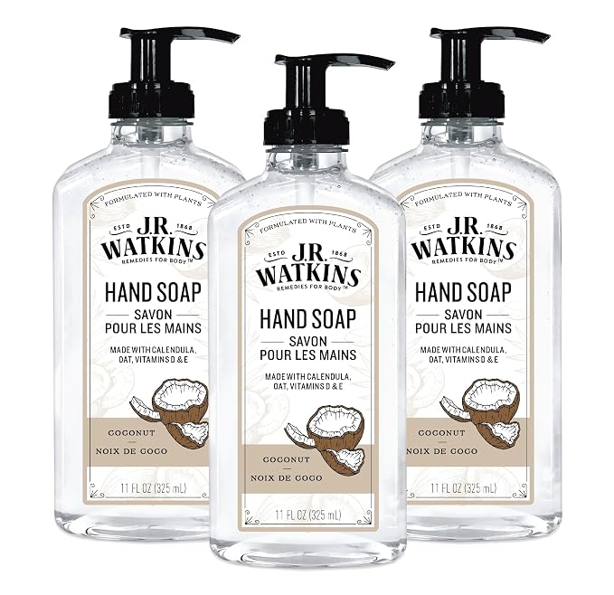 J.R. Watkins Gel Hand Soap, 3 Pack of 11 Fl Oz by JRWatkins