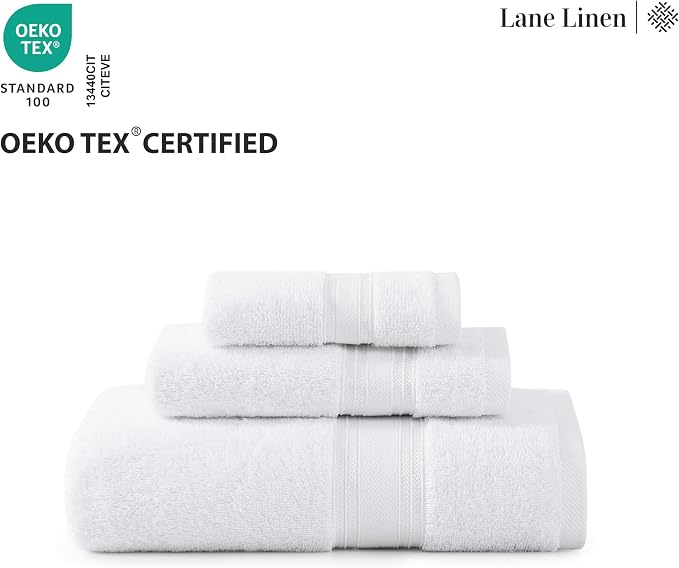 LANE LINEN Towel Set of 18 – Premium 100% Cotton, Zero Twist, 6 Large Bath Towel - Image 8