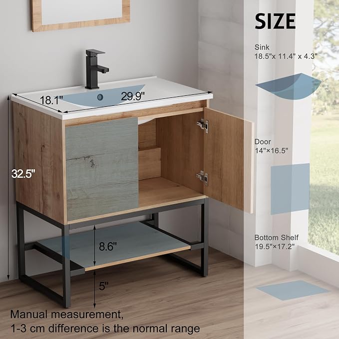 LUCKWIND 30" Bathroom Vanity - Image 2