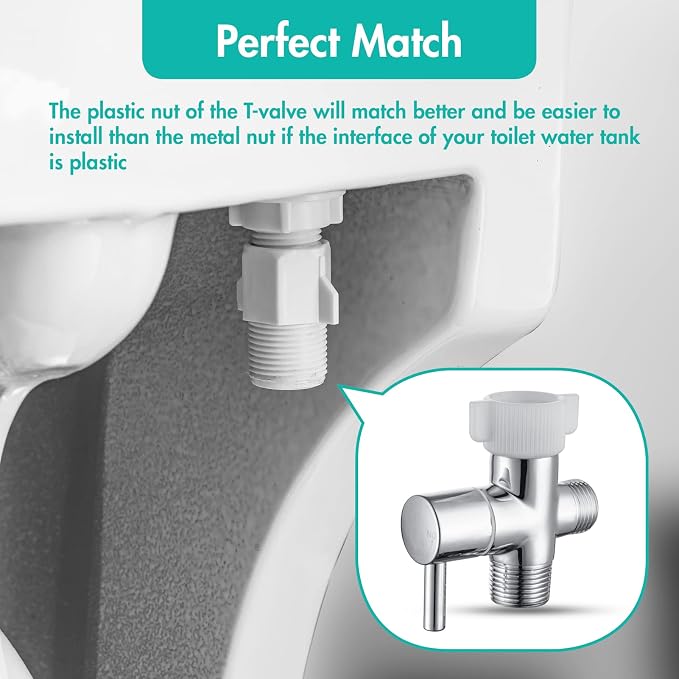 BARROCK Handheld Bidet Sprayer for Toilet, Stainless Steel Metal Made Baby - Image 6