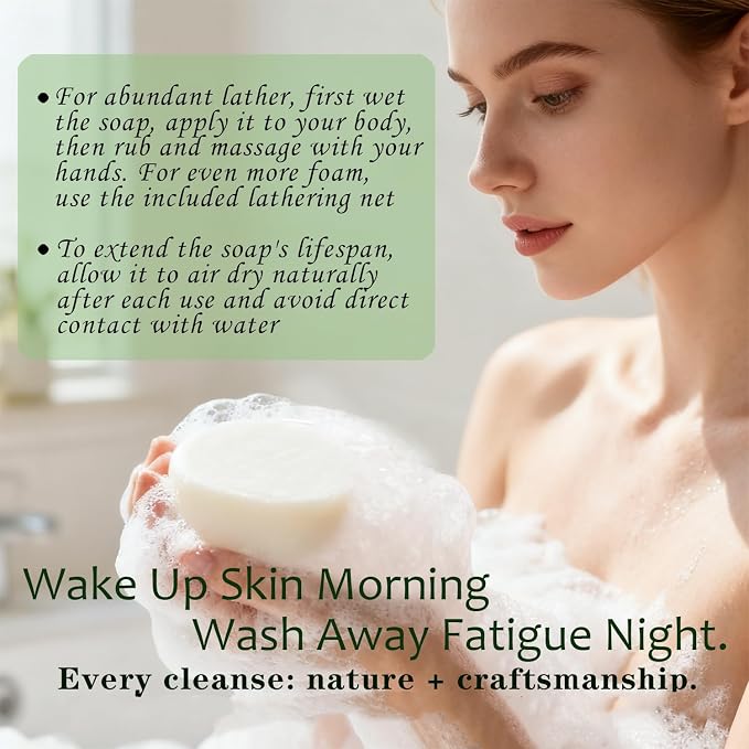 Cleansing Soap Bar for Face & Body & Bath 3Pack 3.3Oz, - Image 7