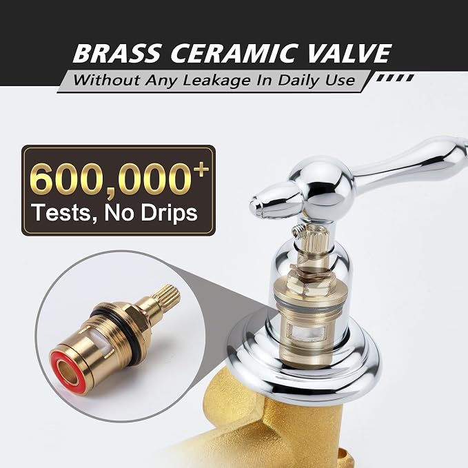 SUMERAIN Vintage Wall Mounted Bathtub Faucet - Image 8