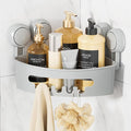 LEVERLOC Corner Shower Caddy Suction Cup, Shower Caddy Basket Powerful Suction by LEVERLOC