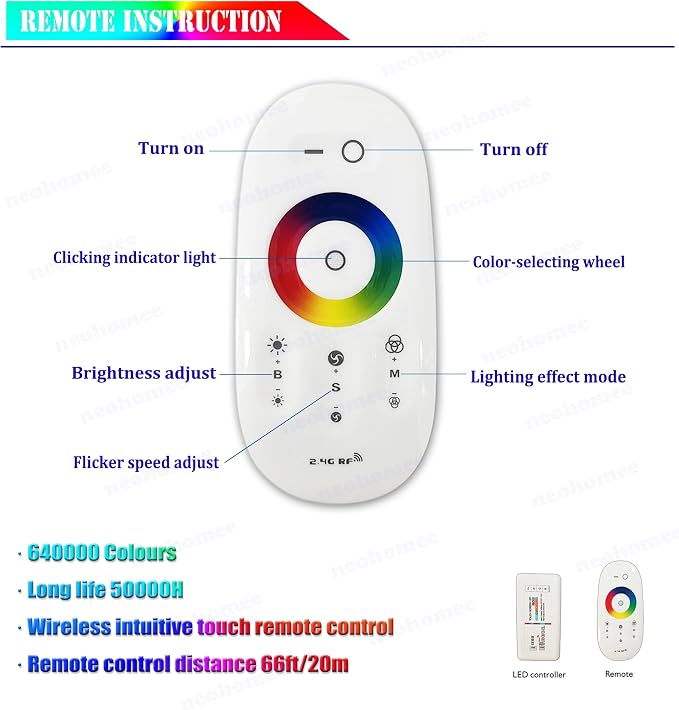 RGB LED Light Shower Niche, Waterproof No Tile Needed Wall Niche - Image 7