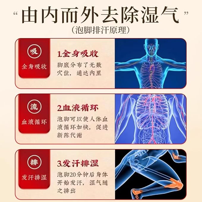 30 PCS Herbal Foot Soak, Foot Bath Herb，Relieve Fatigue, Dispel Cold and Remove - Image 5