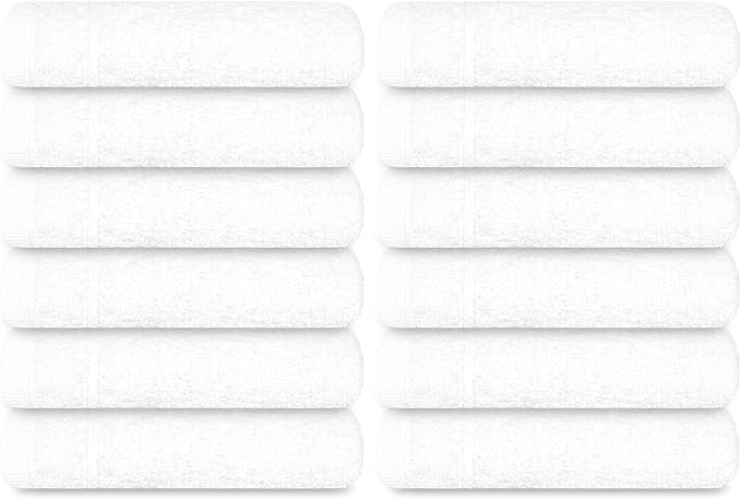 Tens Towels Pack of 12 Washcloths, 12 x 12 Inches, Lighter Weight, Quick to Dry - Image 8