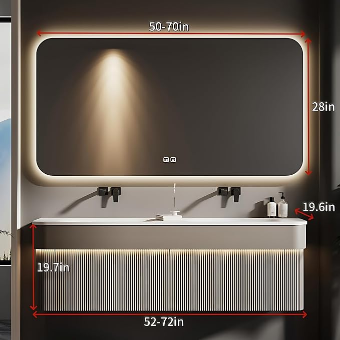 54IN Double Bathroom Vanity - Image 2