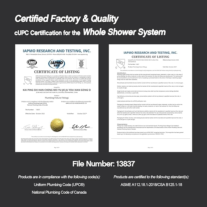 KOJOX Ceiling Oil Rubbed Bronze Shower System: Complete Trim Kit - Image 6