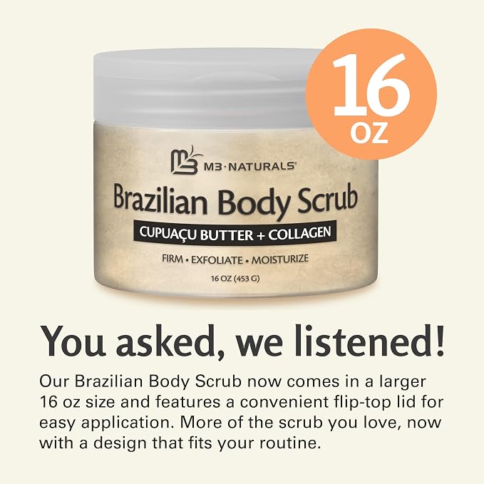 Firming & Moisturizing Brazilian Body Scrub, Gentle Body Exfoliator - Image 6