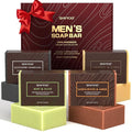 SHVYOG Mens Soap, 4 Pack Mens Bar Soap, Gift by SHVYOG