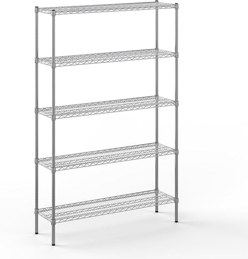 14" Deep x 48" Wide x 74" Height Wire Shelving Kit | 5-Tier | NSF Commercial by Regal+Altair