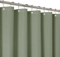 2-in-1 Waterproof Fabric Shower Curtain by THAIGEE