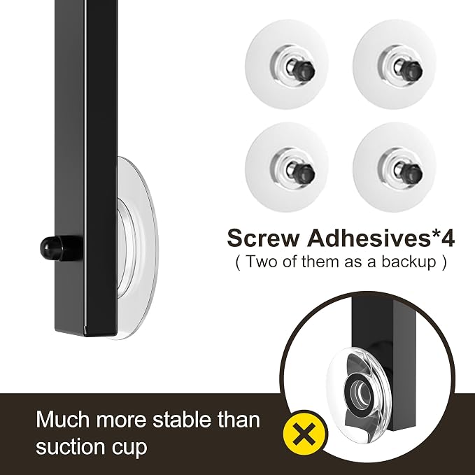 Orimade Adjustable Anti-slip Shower Caddy over Head, Rustproof Bathroom Hanging - Image 6