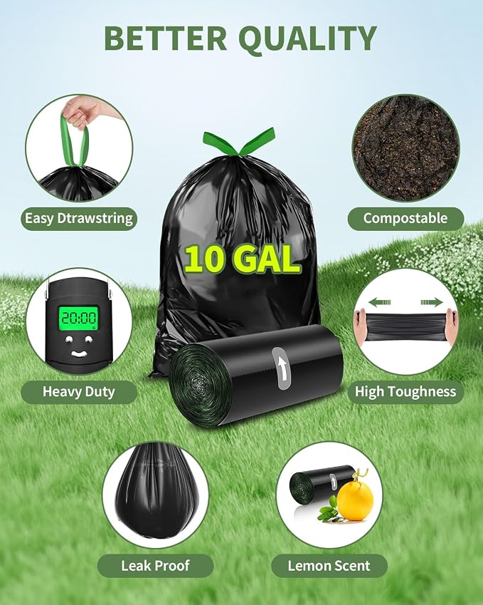 Camping Toilet Bags Poo Gel Set, 10 Gallon Composting Toilet - Image 6