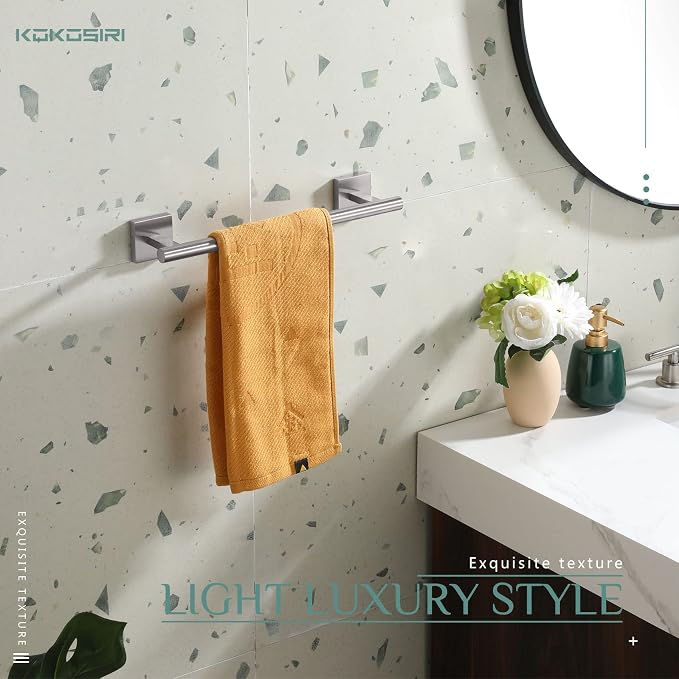 KOKOSIRI Towel Holder 12 Inch Bathroom Hand Towel Bar - Image 5