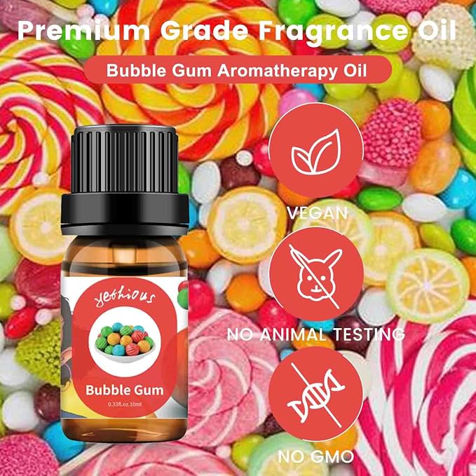 yethious Cotton Candy Bubble Gum Essential Oil Set, Cotton Candy Oil - Image 3