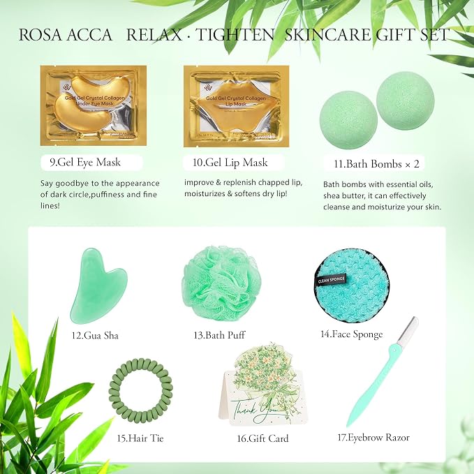 Tea Tree 23 Pcs Facial Skin Care Set, Bath and Body Gifts - Image 5