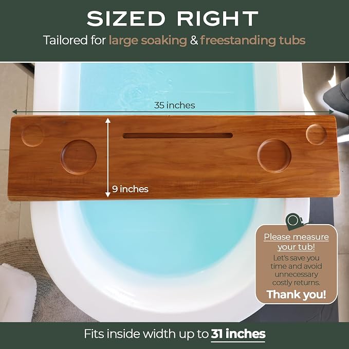 Grand Fjord | Teak Bathtub Tray - Image 7