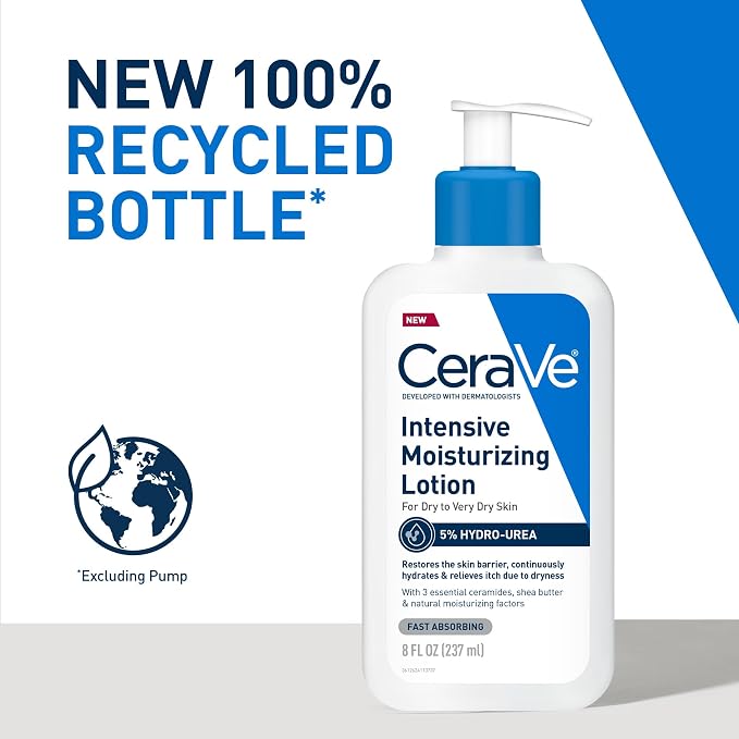 CeraVe Intensive Moisturizing Lotion, Hydro-Urea + Shea Butter, Body Lotion - Image 2