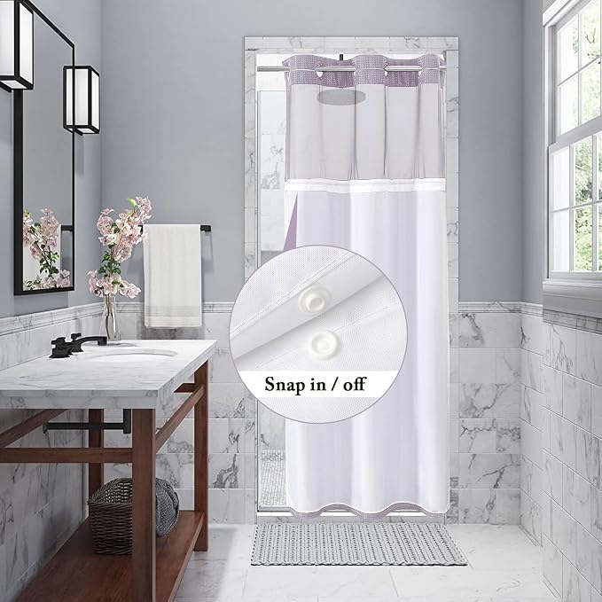 Gibelle Stall Small Shower Curtain 36x74, Waffle Weave Shower Curtain - Image 3