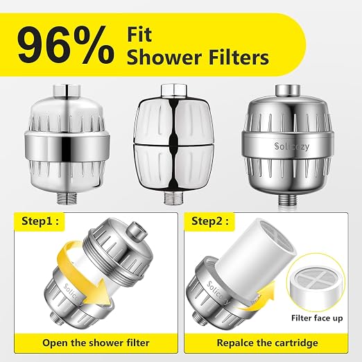 25+ Stage High Output Shower Filter Replacement Cartridges – Reduces Chlorine & - Image 2