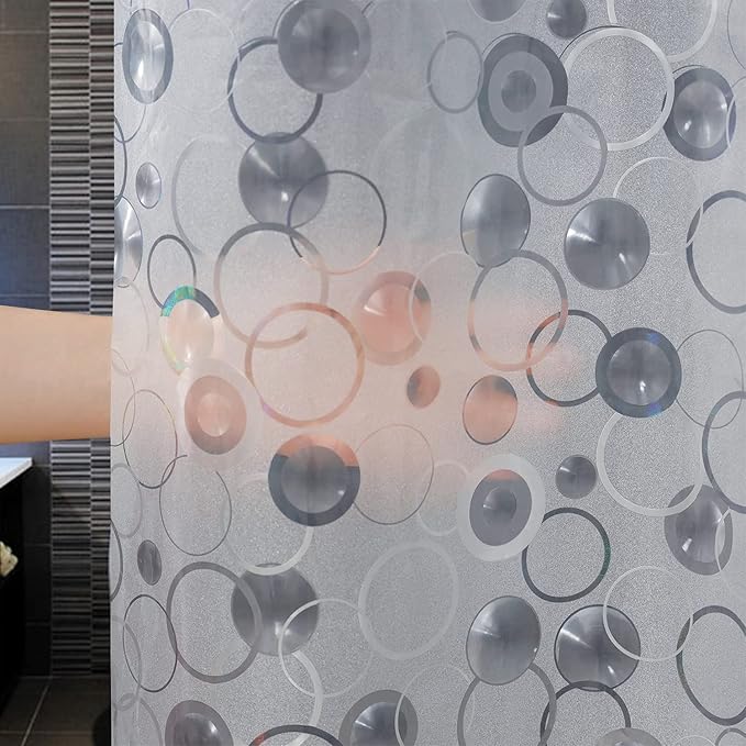 AooHome Plastic 60 inch Short Shower Curtain Liner - Image 3
